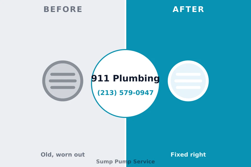 Before and after: plumbing repair Ronkonkoma, NY